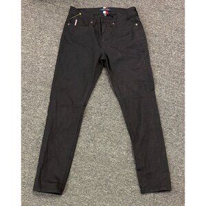 Tommy Hilfiger Jeans Men's 28x30 Black Denim Straight Fit Pants